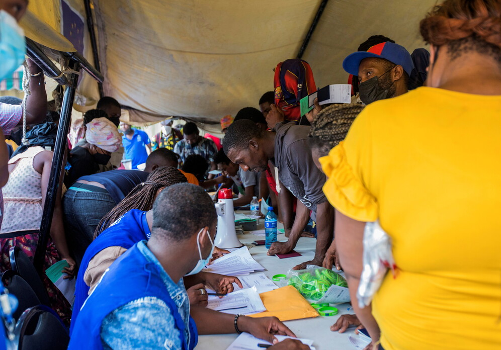 Haitian migrants flown out of Texas border city arrive in Port-au-Prince